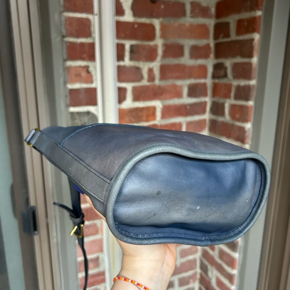 Vintage coach bleeker bucket small style 4153 faded sapphire blue crossbody y2k - Picture 8 of 10